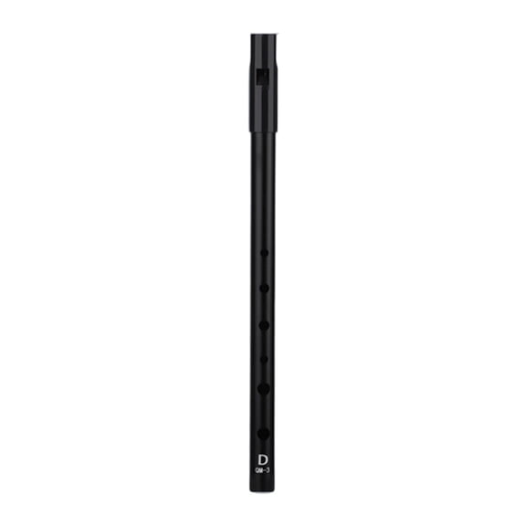 QccHieUs Irish Penny Whistle Musical Instruments Aluminum Alloy Portable Flute Whistling D Key black