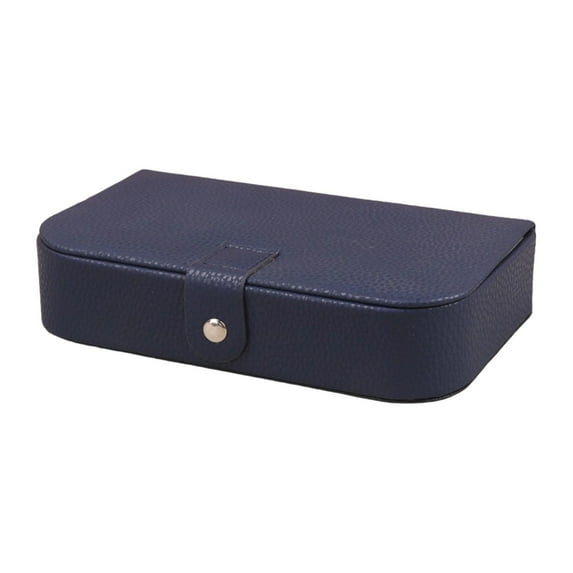 QccHieUs Jewelry Box Jewelry Case for Women Jewelry Container Travel Desktop Treasure Box Blue