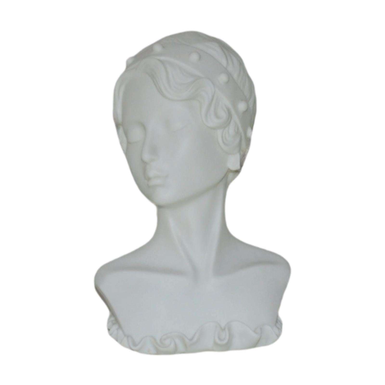 QccHieUs Jewelry Display Mannequin Earrings Rack Multifunctional Storage Organizer Female White