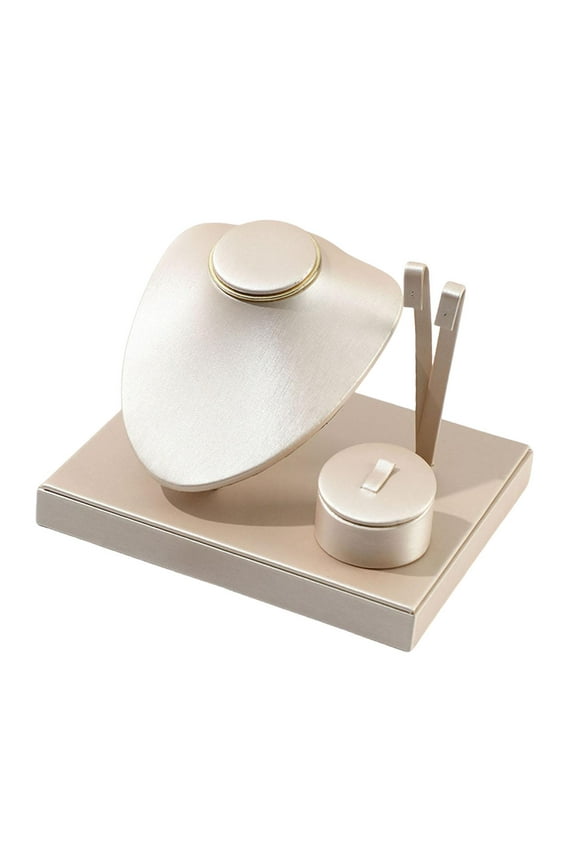 Jewelry Display Set 3 in 1 Design Earring Stand Organizer Necklace Display Stand Gold