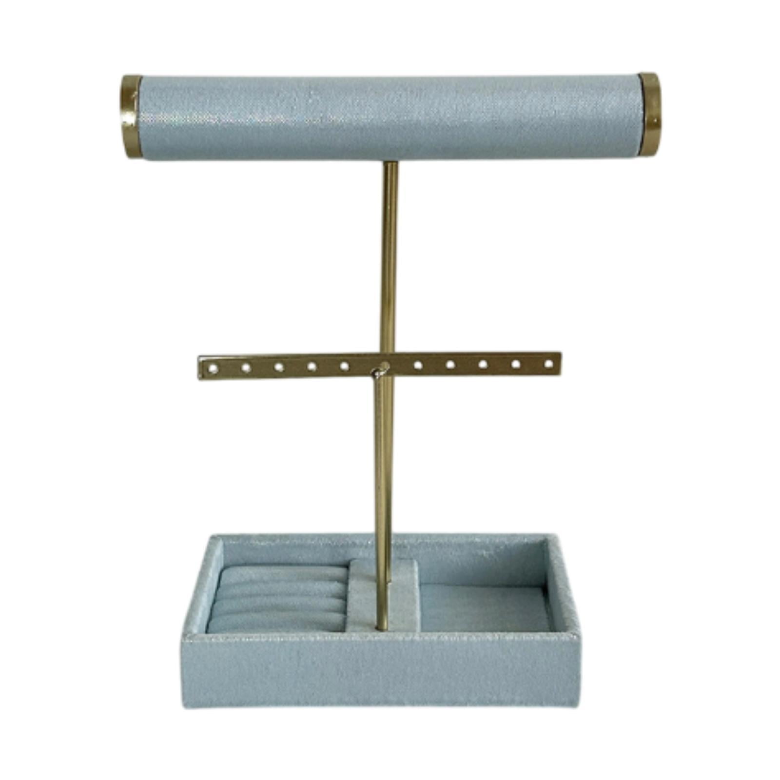 QccHieUs Jewelry Organizer Stand Bracelet Holder Display Hanger Modern Room Decor Jewelry Blue