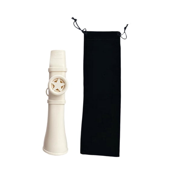 QccHieUs Kazoo for Kids Adults with Storage Bag Easy to Carry Party Decorations Education white