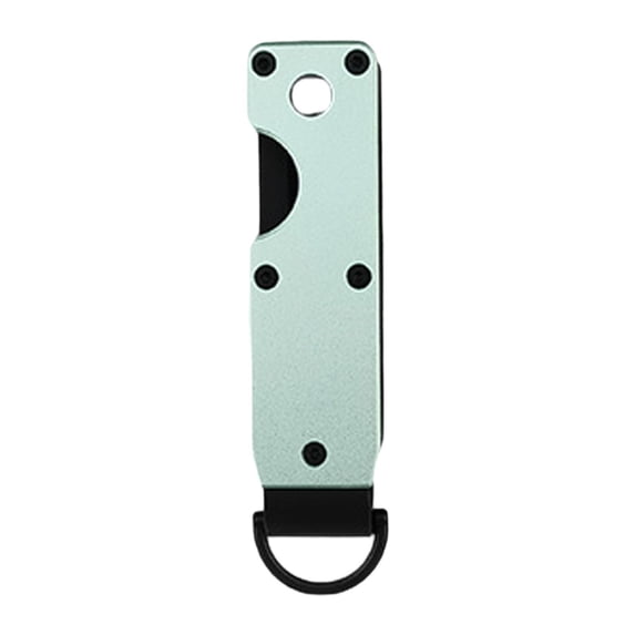 QccHieUs Key Organizer Portable Metal for Men Secures 2-6 Keys Keychain Father's Day Gift Green