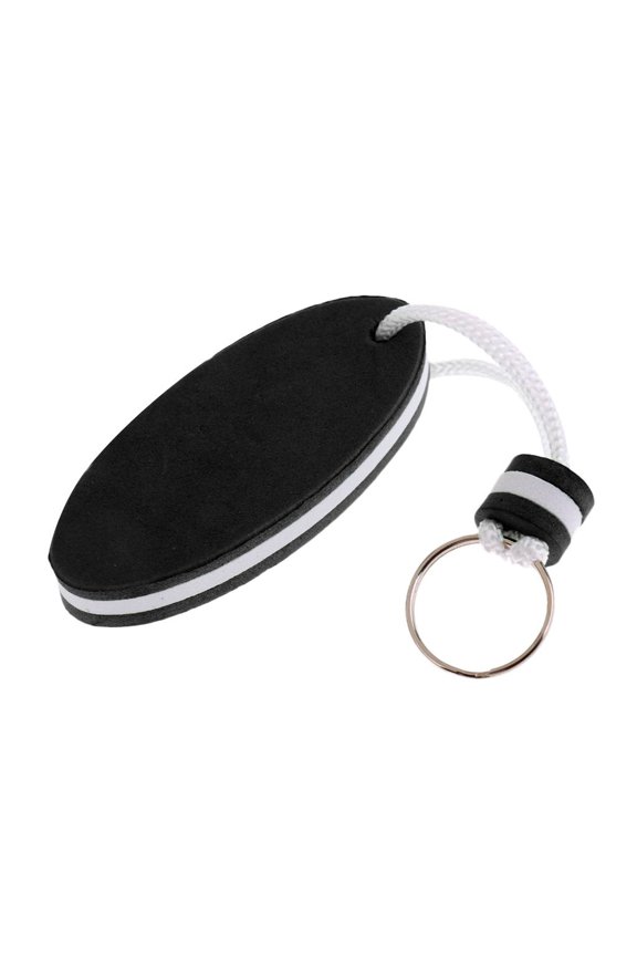 Keychain Kayak Canoeing Sailing Rafting Sports Floating Keyring, Bag Charms Boat Black