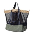 thumbnail image 1 of QccHieUs Large Mesh Beach Bag, Beach Tote, Lightweight Portable Shoulder Bag, Handbag for Gray Green, 1 of 9