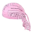 thumbnail image 1 of QccHieUs Men Womens Skull Caps Hair Loss Chemo Hat Pirate Head Scarf Bandana light sleep Pink, 1 of 6