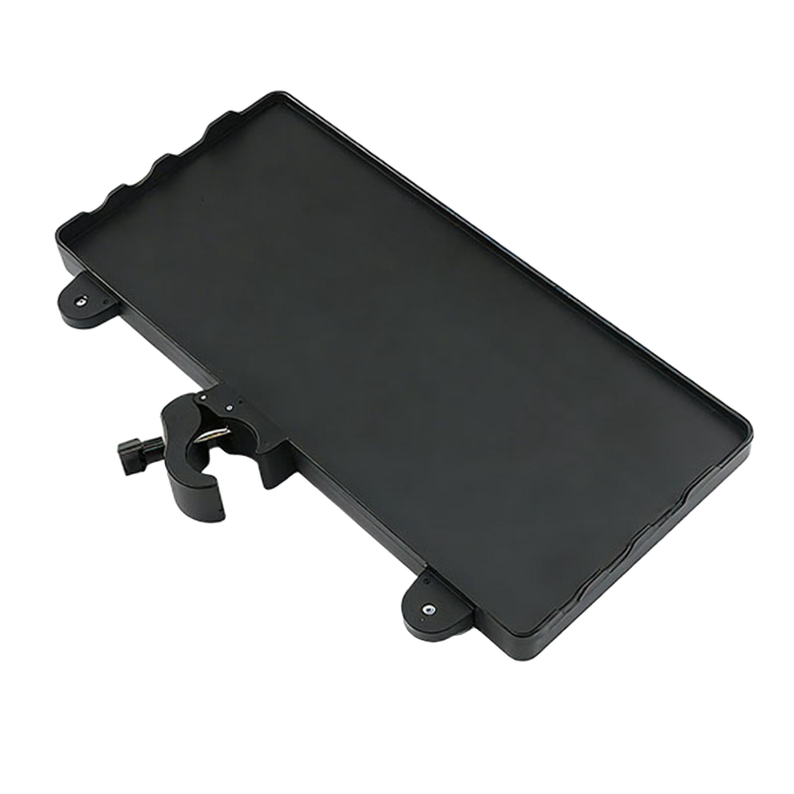 QccHieUs Microphone Stand Tray 35cmx16.5cm Mic Stand Attachment Multipurpose Clamp on