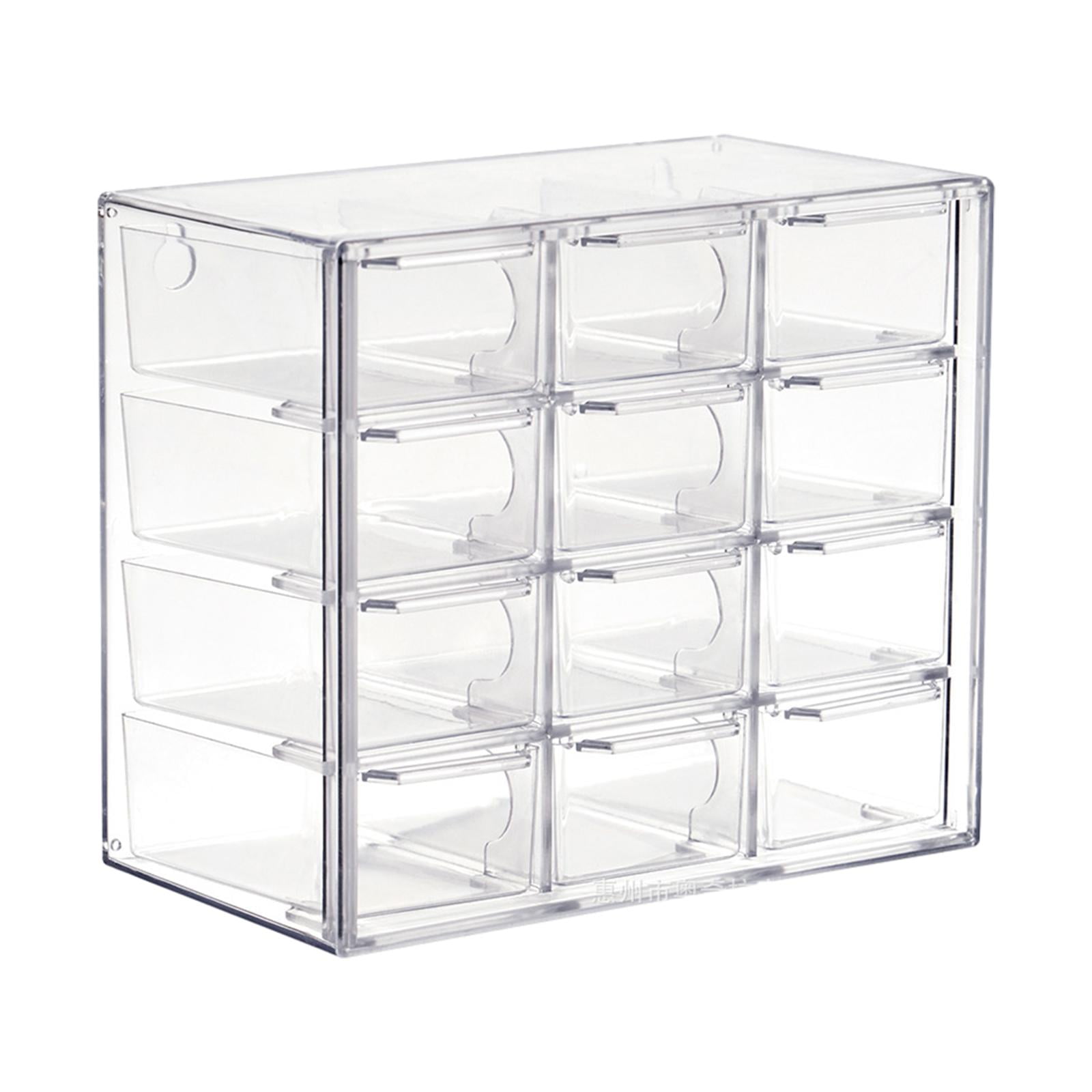 QccHieUs Mini Drawer Organizer, Art Craft Organizers And Storage Used in Desk, Vanity in Home Or Office, Removable Drawers for DIY Crafts, And Jewelry 12 Drawers