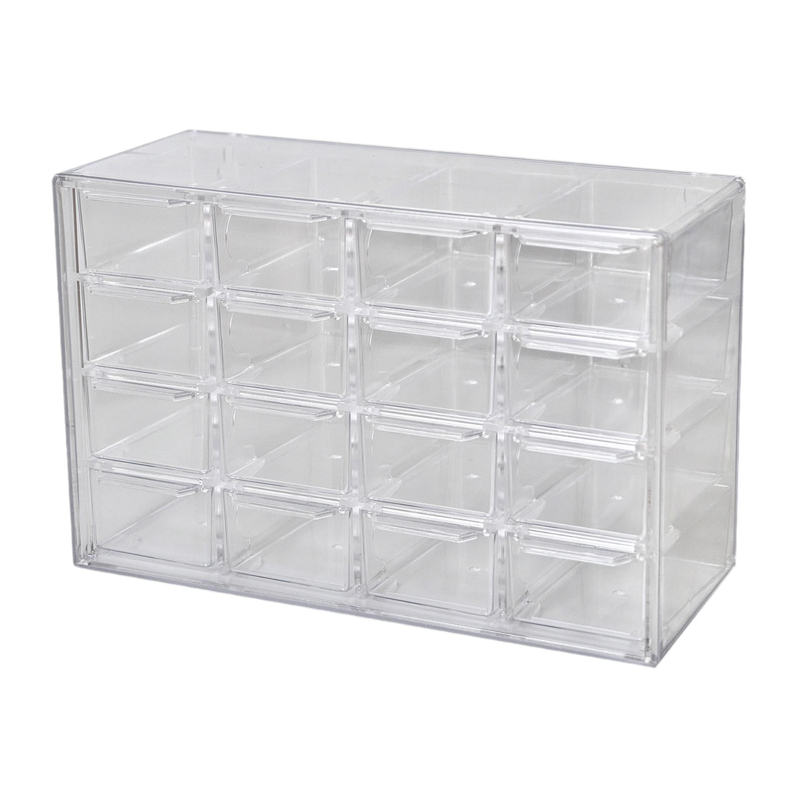QccHieUs Mini Drawer Organizer Beads Organizer Box 16 Compartments for Organizing Desktop