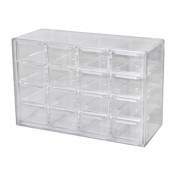 QccHieUs Mini Drawer Organizer Beads Organizer Box 16 Compartments for Organizing Desktop