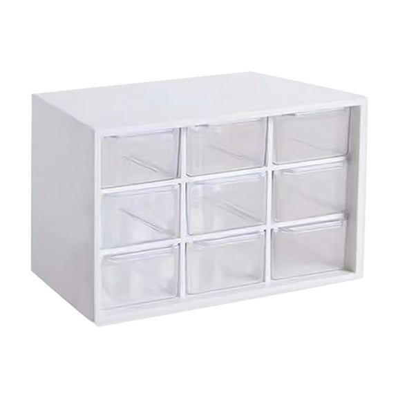 QccHieUs Mini Drawer Organizer Desktop Storage Drawers Jewelry Storage Box Makeup Drawers White