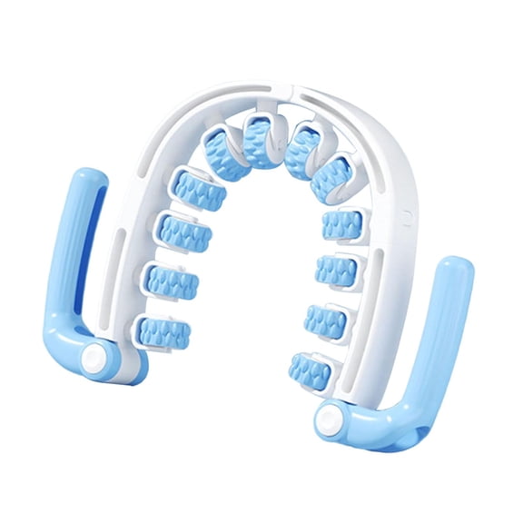 QccHieUs Muscle Relaxing Massager Handheld Flexible Office Muscle Relaxation Roller Stick blue