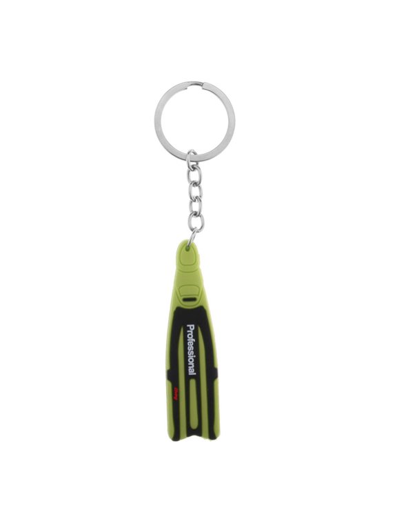 Novelty Mini Diving Key Chain Holder Dive Flipper Keyring Grass Green