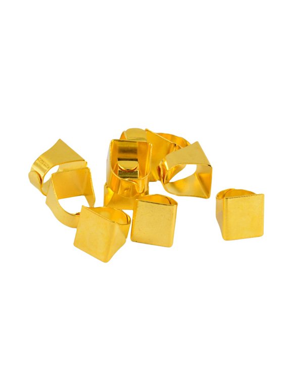 Pcs Blank Ring Pad Ring Components, Adjustable Ring Bases Findings for Jewelry Gold