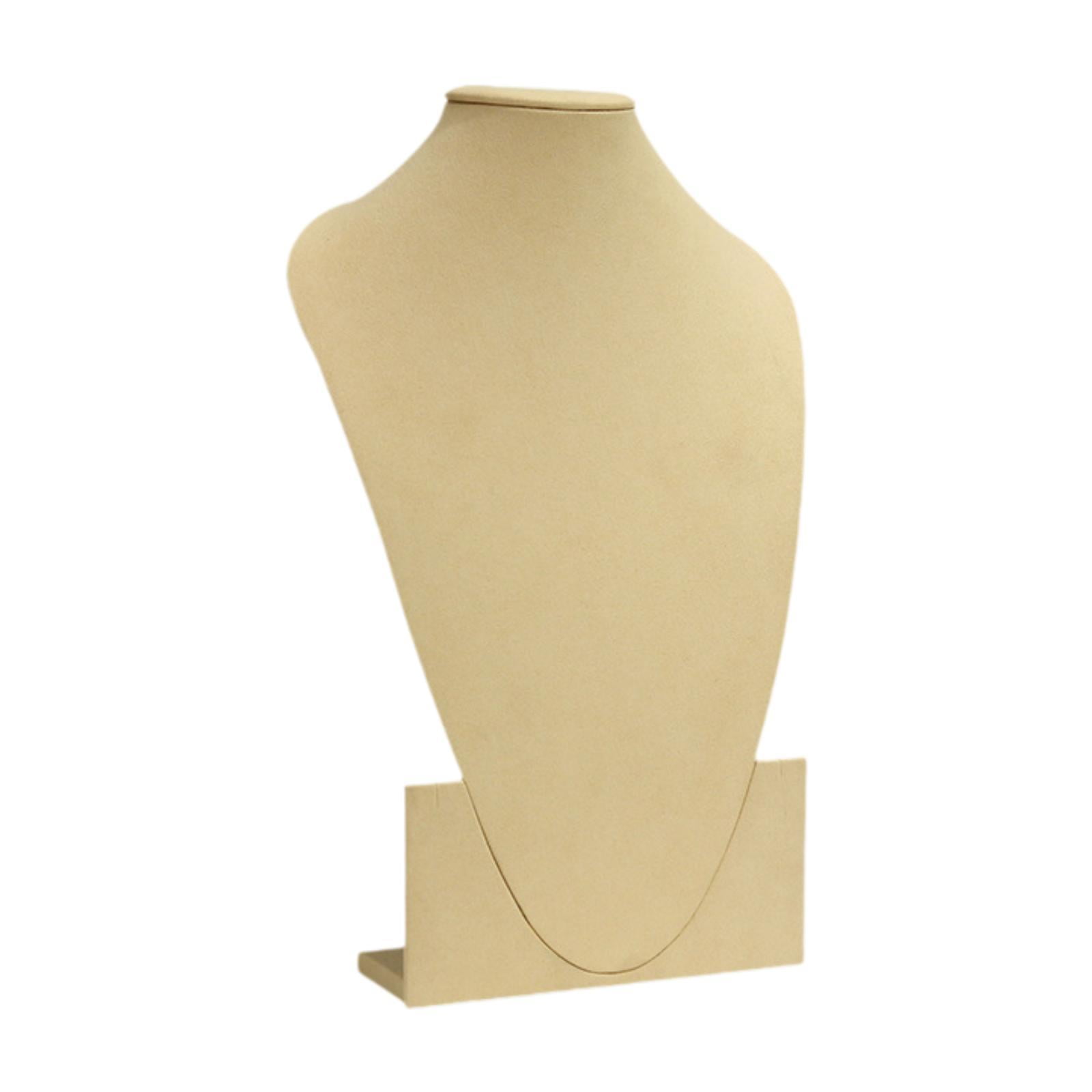 QccHieUs Pendant Chain Necklace Organizer Necklace Mannequin Trade Shows Shelves Salon PU L