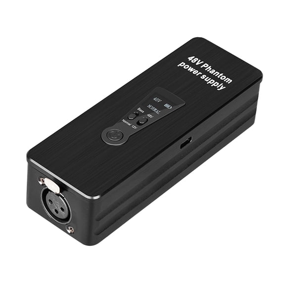 QccHieUs Phantom Power Supply Mic Booster Preamplifier up to 18 Hours Portable Microphone