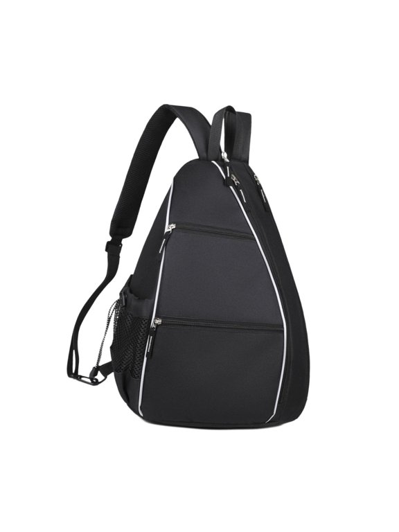 Pickleball Bag Pickleball Backpack Tennis Crossbody Backpack Gift Large Capacity Black