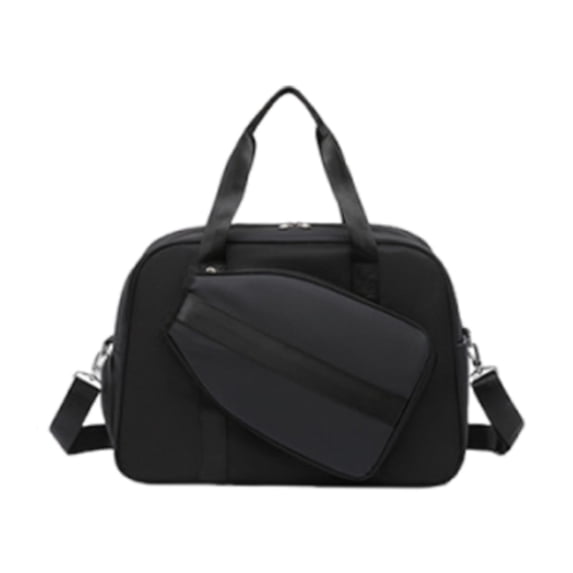 QccHieUs Pickleball Bag Stylish Multipurpose with Adjustable Shoulder Strap Gym Bag Sport Black