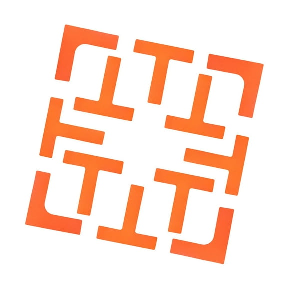 QccHieUs Pickleball Court Marker Kit Court Lines Marker Lawn Park Training Gift Equipment Orange