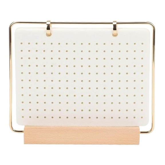 QccHieUs Pin Organizer Storage Stand Collectible Pins Rack for Kids Adults Trading Pin White