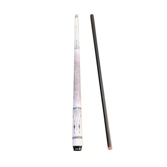 QccHieUs Pool Cue Snooker /2 Split Advanced Technology Professional Carbon Fiber Billiard white
