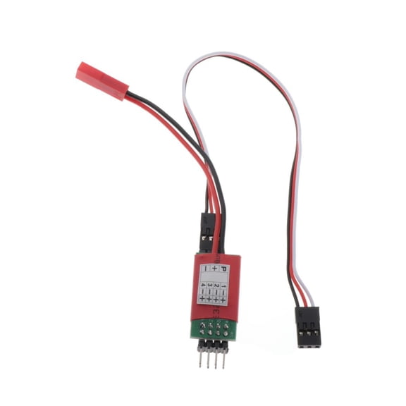 QccHieUs RC Model Car 3CH Control Led Power Switch Four Lights for Remote Controlled Car