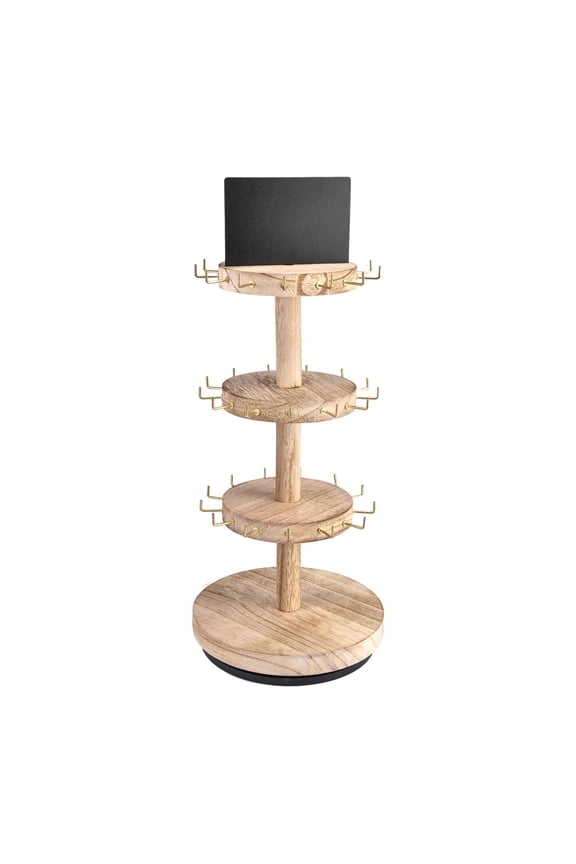 Rotating Jewelry Organizer Jewelry Holder 3-tiers Table Home Decor Multifunction