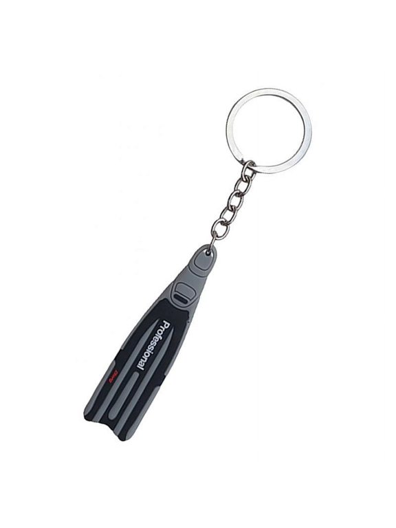 Scuba Dive Keychain Keyring Gray