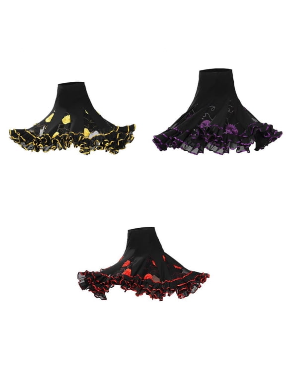 Set of 3 Sequins Ballroom Dance Dress Fill Swing Waltz Tango Women Girls