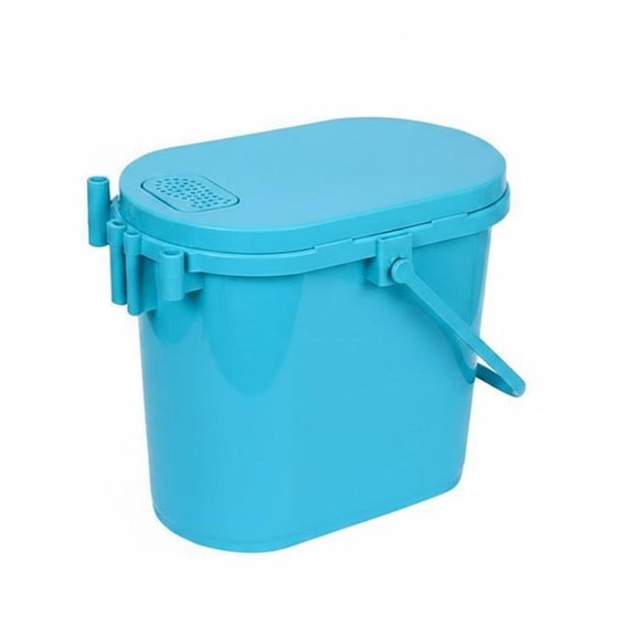 QccHieUs Sit-on Bucket Hard Shell Fishing Box Comfortable Handles Live Fishing Container