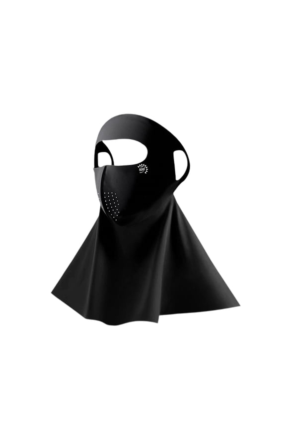 Sun Protection Face Cover Neck Face Cover Camping Gardening Fishing Neck Bandana Black