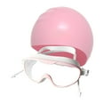 thumbnail image 1 of QccHieUs Swim Goggles And Cap with Ear Plugs for Adults, Adjustable Eyewear for Pool And Pink White, 1 of 9