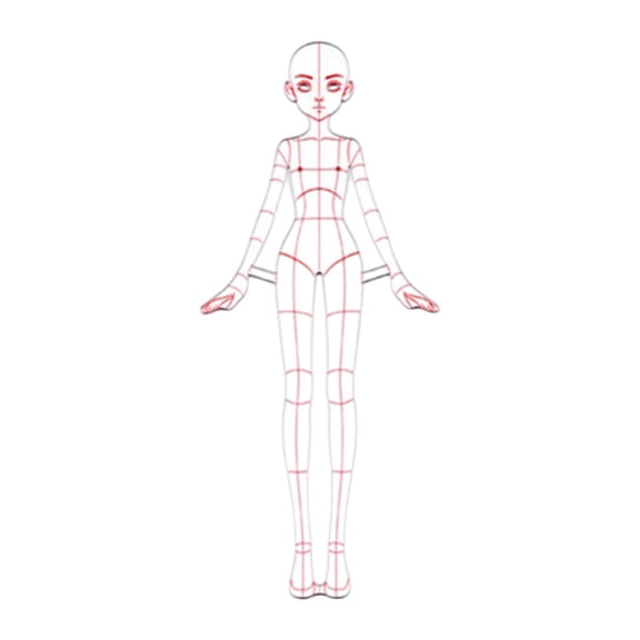 QccHieUs Template Ruler Sewing Humanoid Patterns Design Portable Lightweight Sewing Ruler style 16