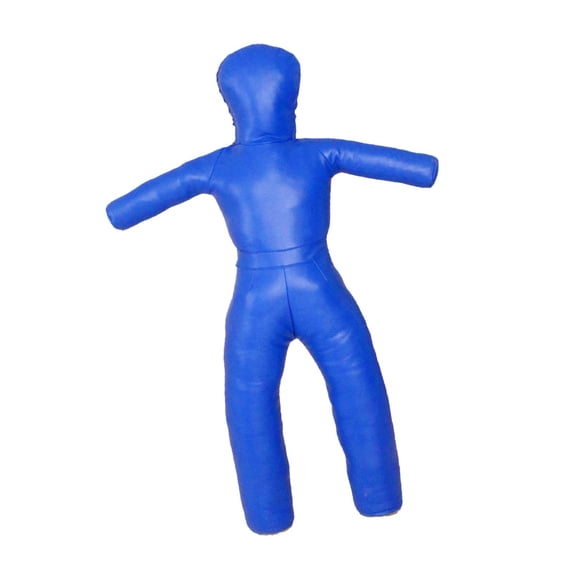 QccHieUs Unfilled Wrestling Dummy Boxing Dummy Portable Multifunctional Standing Punching Blue
