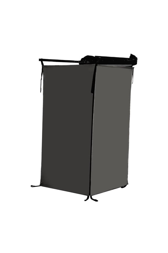 Vehicle Side Shower Tent Privacy Shelter Bathroom Overland Toilet Stall Changing Black