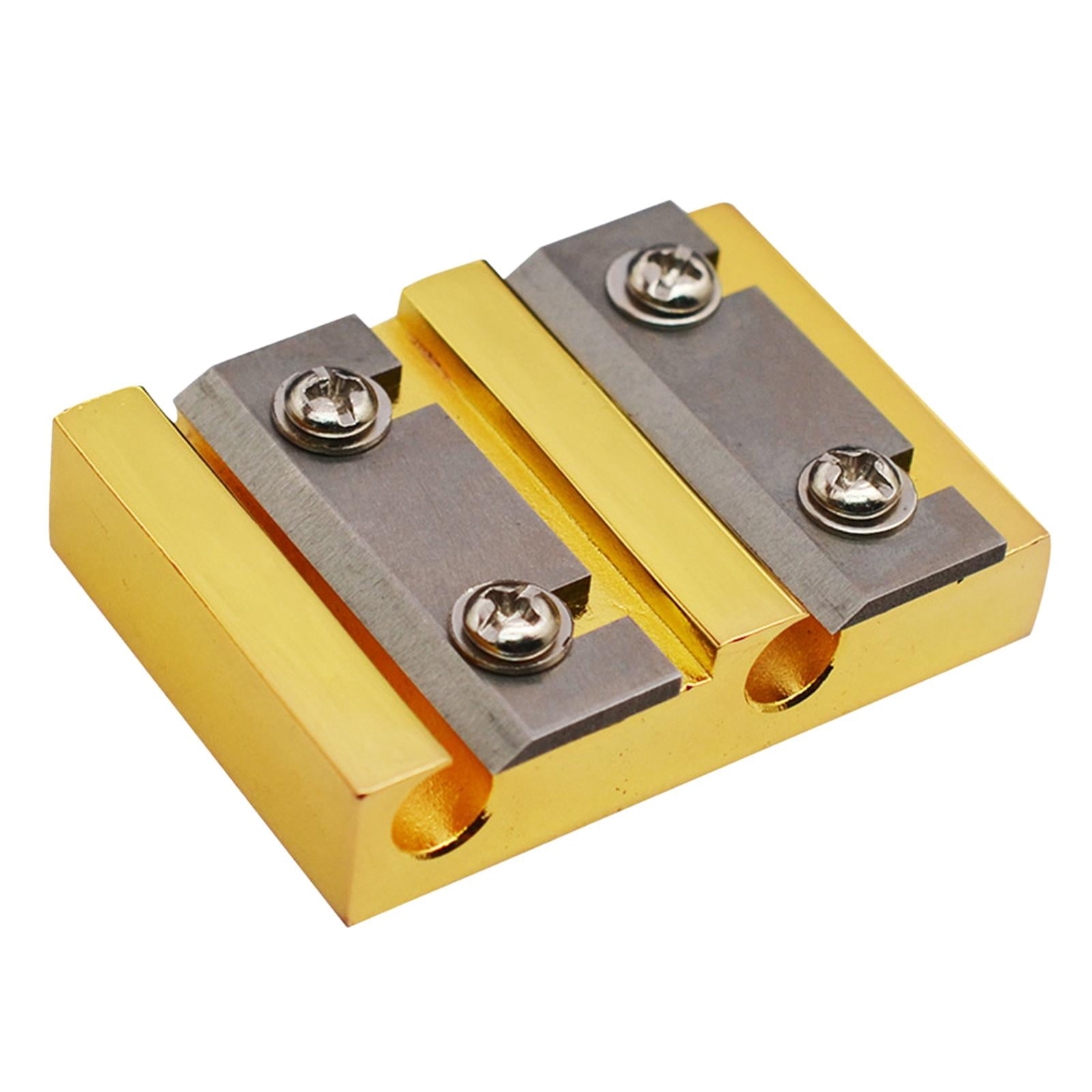 QccHieUs Violin Peg Reels Shaver Metal Violin Making Tool for Beginners Professionals gold