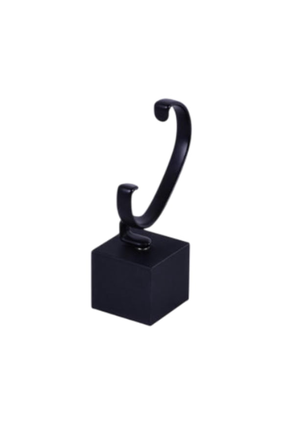 Watch Display Stand Bangle Holder PU Leather Display Display Rack for NightStand Black