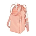 thumbnail image 1 of QccHieUs Water Bottle Holder Crossbody Bag Portable with Side Pocket Bottle Carrier Sling Pink, 1 of 9