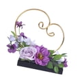 thumbnail image 1 of QccHieUs Wedding Flower Display Stand Backdrop Decor with Greenery Garland Plant Elegant Purple, 1 of 9