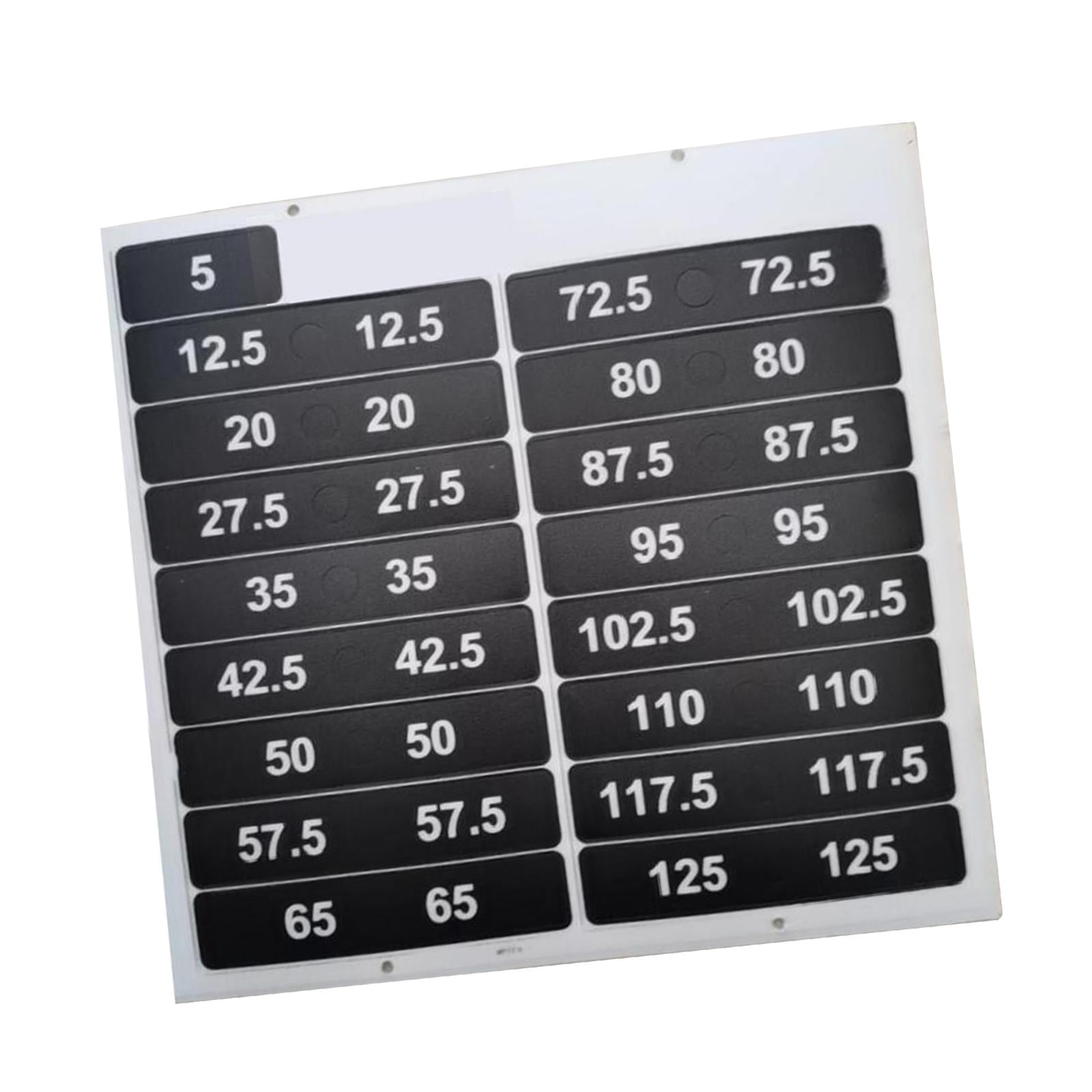 Wight Sticker QccHieUs Weight Stack Labels Sticky Decals Weight Stickers for Fitness ...