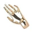 thumbnail image 1 of QccHieUs Women Brooch Lapel Pin Hand Shape Metal Lightweight Scarf Coat Lapel Pin Sweater Gold, 1 of 9