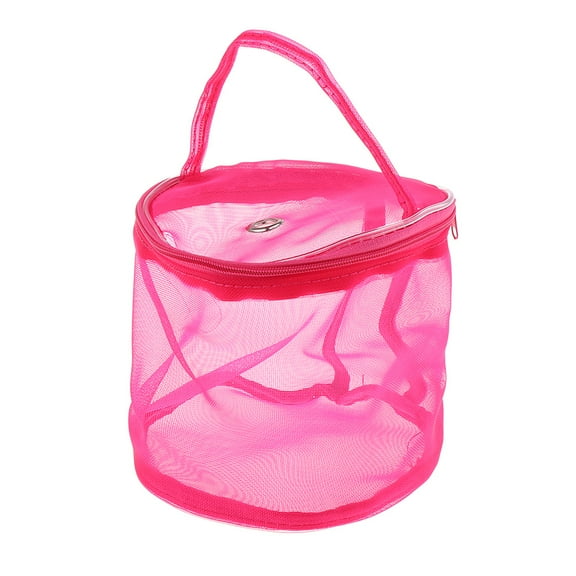 QccHieUs Yarn Crochet Thread Storage Knitting Round Organizer Yarn Case Rose
