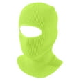 thumbnail image 1 of Qcmgmg 1 Holes Full Face Cover Outdoor Balaclava Knitted Neck Gaiter Ski Mask for Sports Cycling Fluorescence Yellow Free Size, 1 of 3