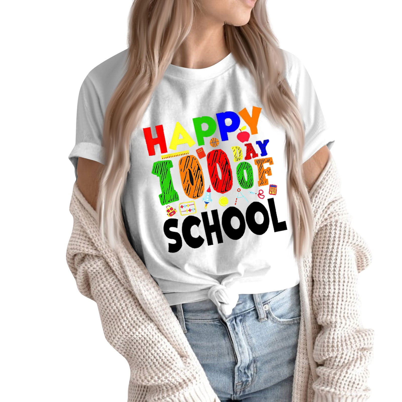 100th Day Of School Pink Teachers Student 100 Days Of School T- Shirt For Men Women Girls Kids