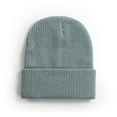 thumbnail image 1 of Qcmgmg Classic Knit Cuff Beanie Hat Unisex Skull Cap Soft Comfortable Warm Winter Hat for Men and Women Blue, 1 of 8