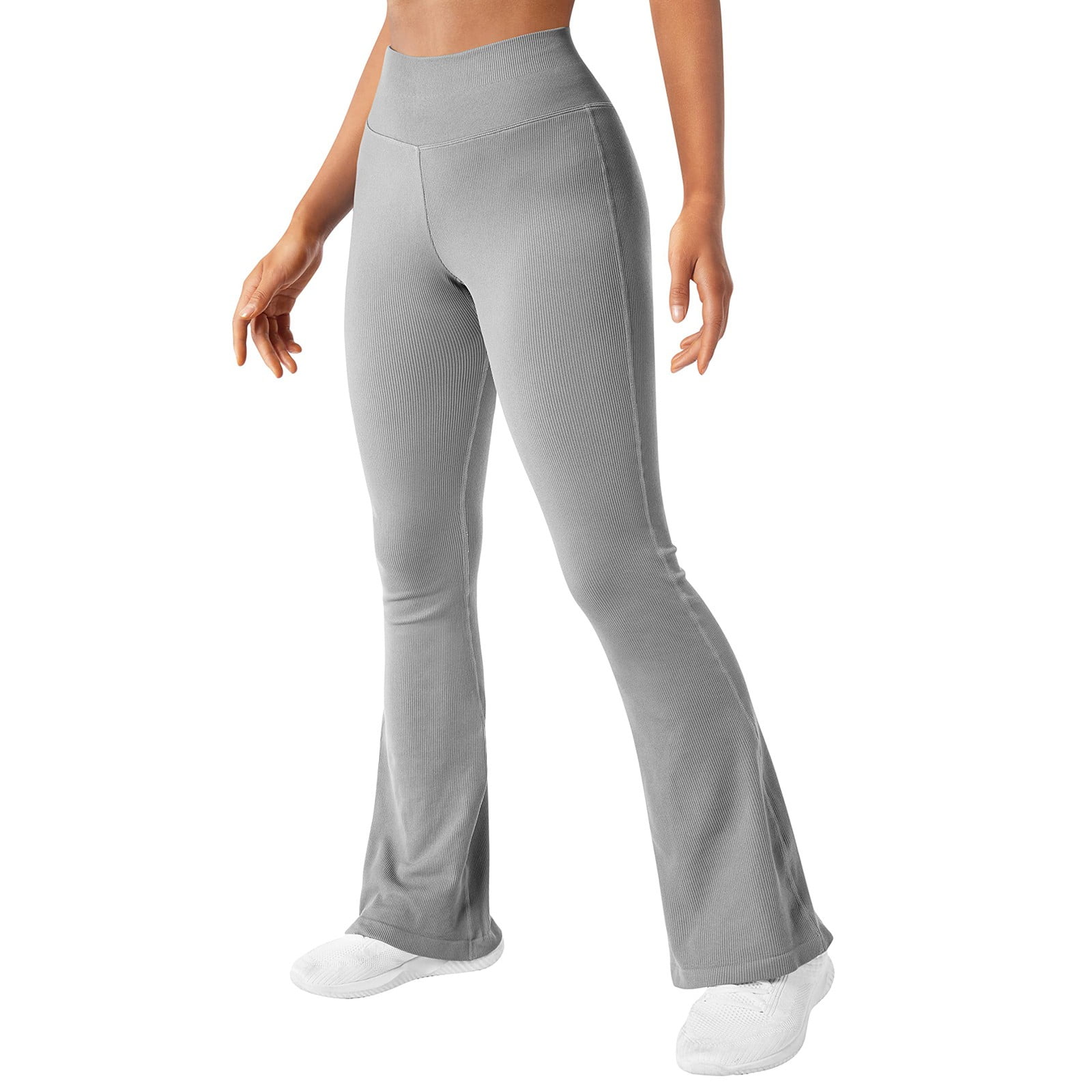 Oasis Rib HW Crossover Kick Flare - Fabletics