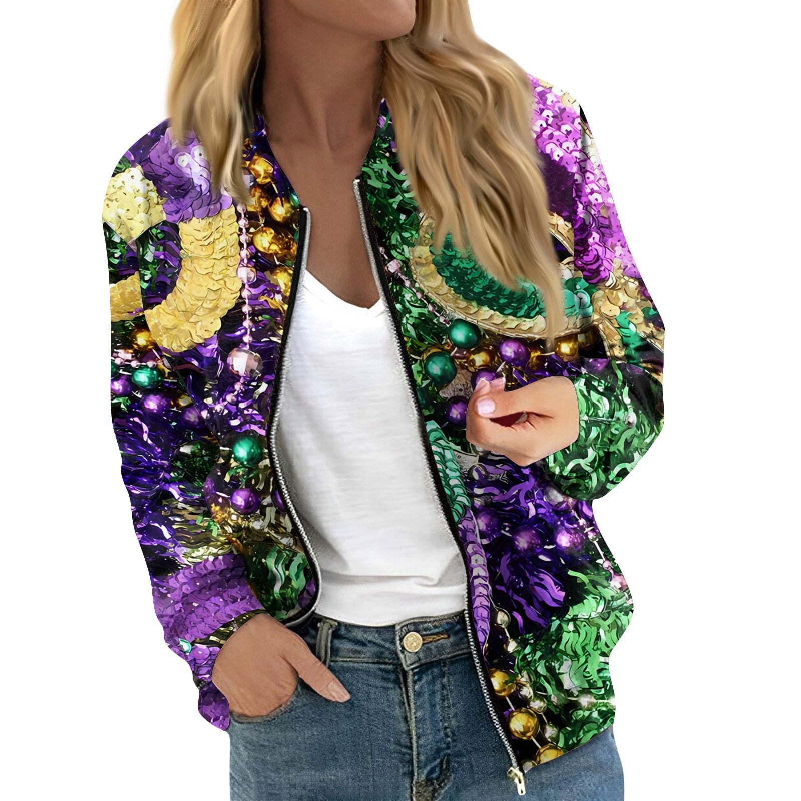 mardi gras jackets for women