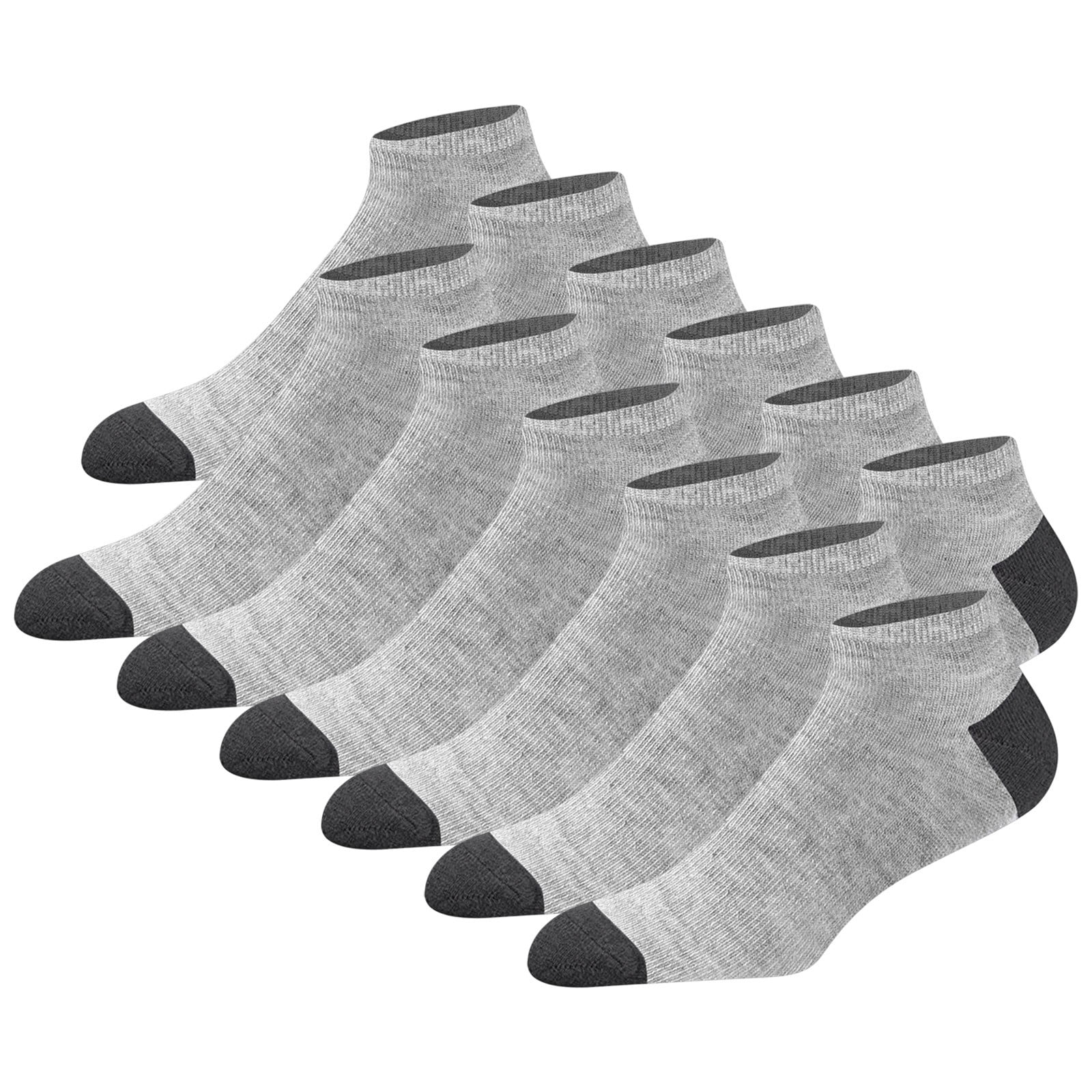 Qcmgmg Mens No Show Socks Cushion Low Cut Men Socks Non Slip Athletic