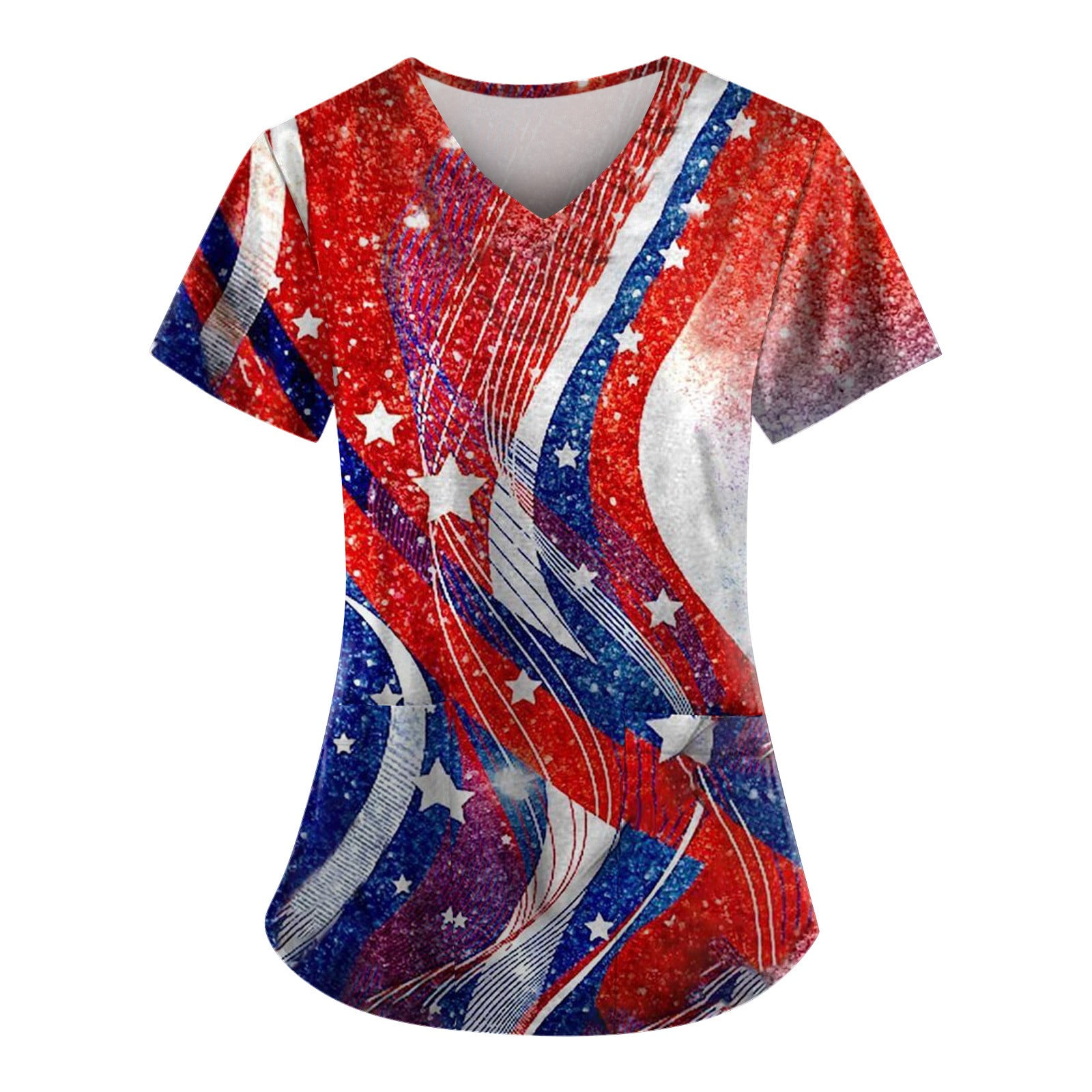 4th of july scrubs walmart