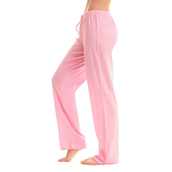 Qcmgmg Plaid Pajama Pants Womens Drawstring Plaid Sleep Lounge Pants Christmas Comfy Pajama Bottoms Pink M